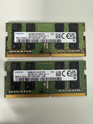 2x RAM Samsung 16GB DDR4