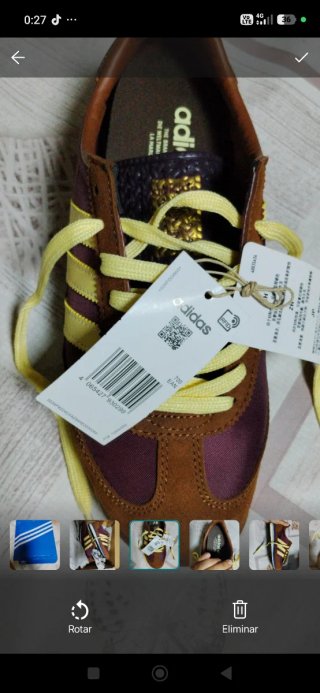 Zapatillas Adidas Deportivas Azules y Marrones
