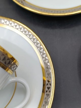 Set di 6 tazze da caffè in porcellana Limoges