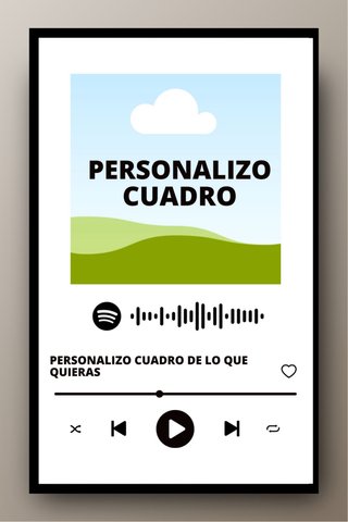 Personalizo Cuadro Spotify