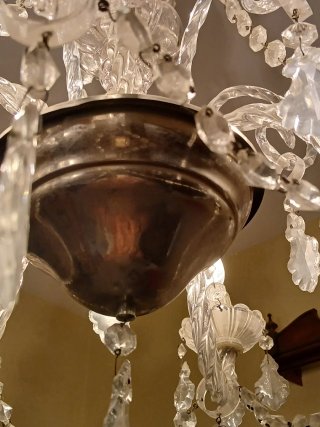 Gran Lámpara de Araña Cristal de Bohemia