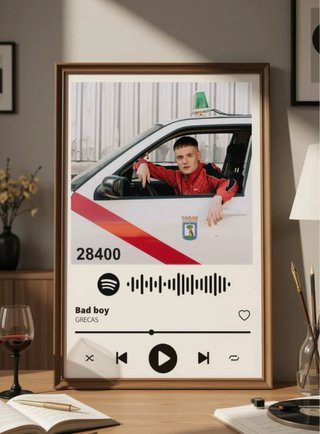 Cuadro Bad boy Grecas Spotify