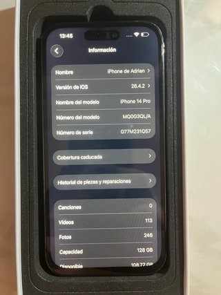 iPhone 14 Pro 128GB Morado  PRECIO NEGOCIABLE
