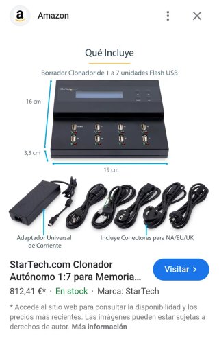 STARTECH USBDUP17 DUPLICADOR Y BORRADOR USB 1:7