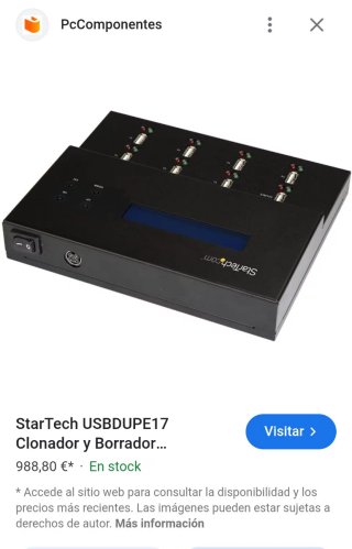 STARTECH USBDUP17 DUPLICADOR Y BORRADOR USB 1:7