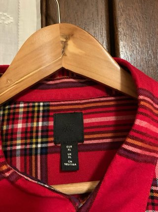 Camicia uomo a quadri rossa