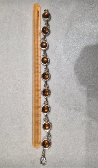 Pulsera con piedras ámbar