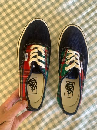 Zapatillas Vans Cuadros y Pana Azul