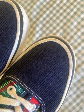 Zapatillas Vans Cuadros y Pana Azul