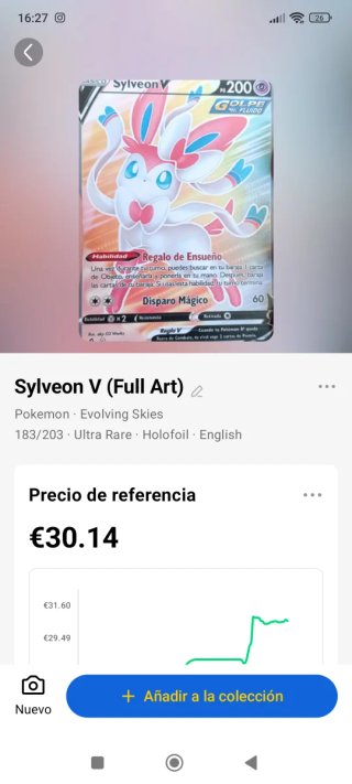Carta Pokémon Sylveon V 183/203