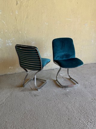 Sillas Italianas Gastone Rinaldi Terciopelo