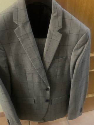 Traje Celio cuadros gris