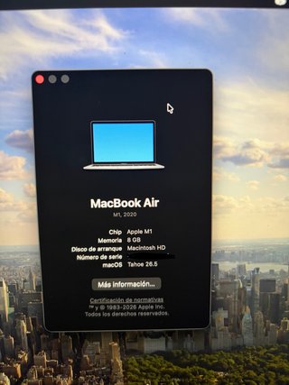 MacBook Air M1 Plata/Gris Espacial