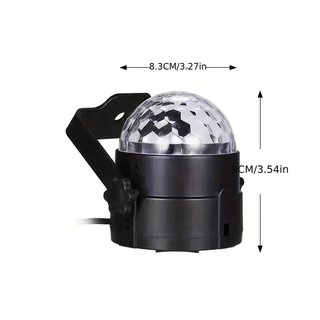 4 unidades Luz Bola Disco LED Decorativa RGB