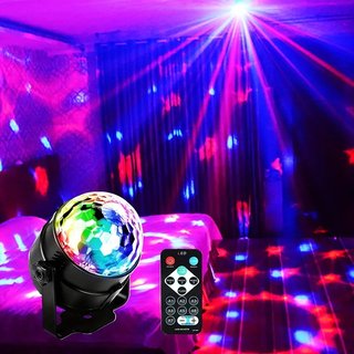 4 unidades Luz Bola Disco LED Decorativa RGB