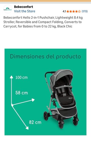 Silla de paseo Bebeconfort 2 en 1