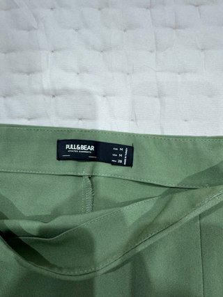 Falda mini Pull&Bear verde
