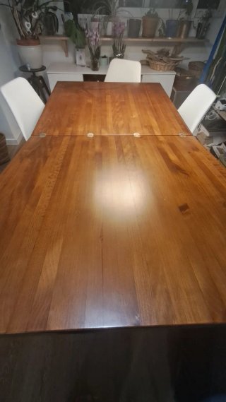 Mesa de comedor extensible madera pino