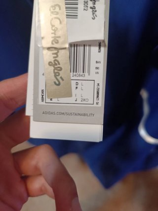 Cortavientos azul Adidas