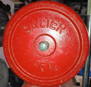 Pareja de discos Salter de 15 Kgs cada disco