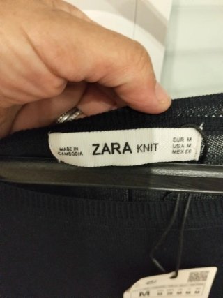 Camisola Zara azul escuro Tamanho M