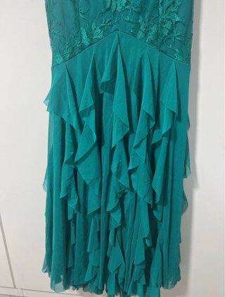 Vestido largo verde para eventos