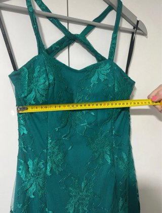 Vestido largo verde para eventos
