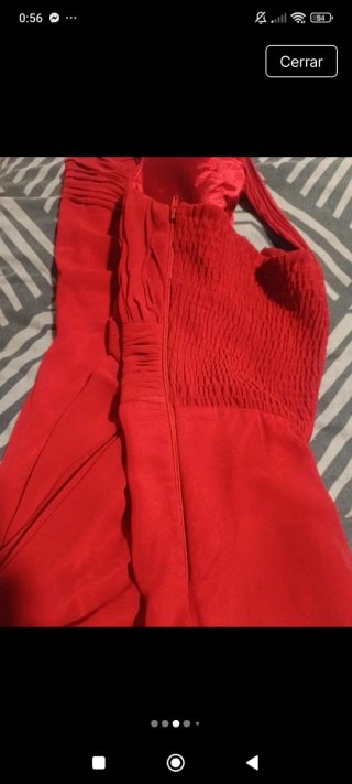Vestido de cóctel rojo