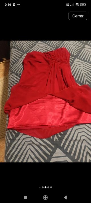 Vestido de cóctel rojo