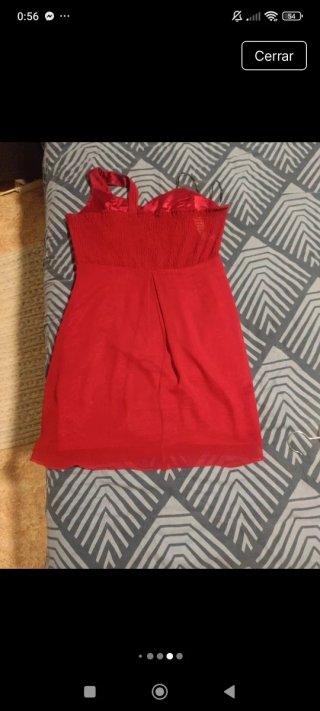 Vestido de cóctel rojo