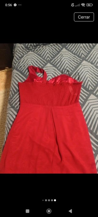 Vestido de cóctel rojo
