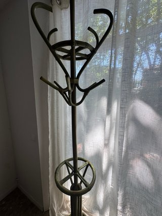 Perchero Vintage Ratán y Madera