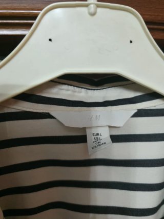 Camisa Rayas Blanco y Negro