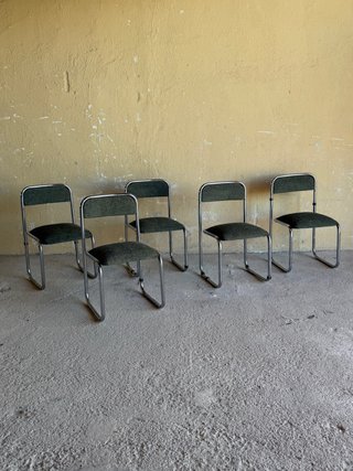 Sillas Cantilever Italianas Verdes