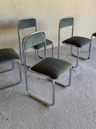 Sillas Cantilever Italianas Verdes