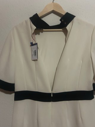 Vestido El Ganso Blanco y Negro