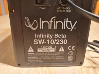 Infinity beta sw-10/230 amplificador para subwoofe