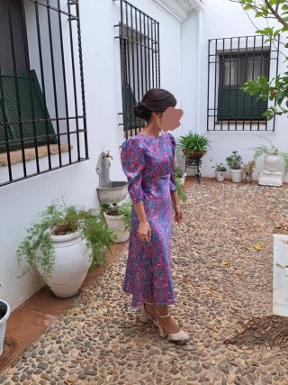 Vestido midi estampado THE-ARE