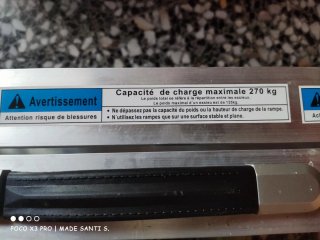 Rampa de aluminio para sillas de ruedas 72 × 150cm