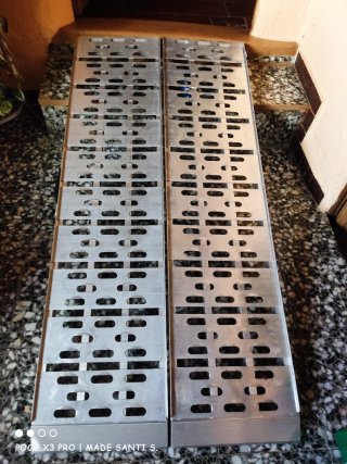 Rampa de aluminio para sillas de ruedas 72 × 150cm