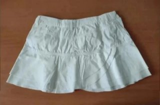 Minifalda Zara Blanca Talla L