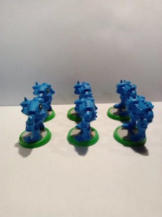 6 Orcos Blood Bowl 2ª Edición Plástico, 1988.