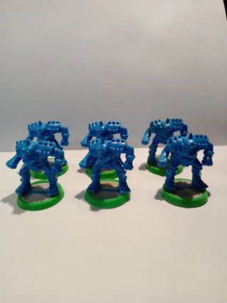6 Orcos Blood Bowl 2ª Edición Plástico, 1988.