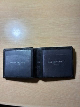Cartera Paco Martinez Piel Lisa Negra