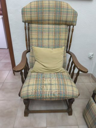 Conjunto Sofá Cama, 2 Butacas y 3 Sillas