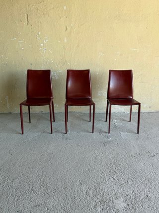 Sillas Italianas Piel Marrón
