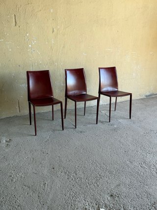 Sillas Italianas Piel Marrón