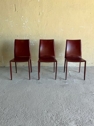 Sillas Italianas Piel Marrón