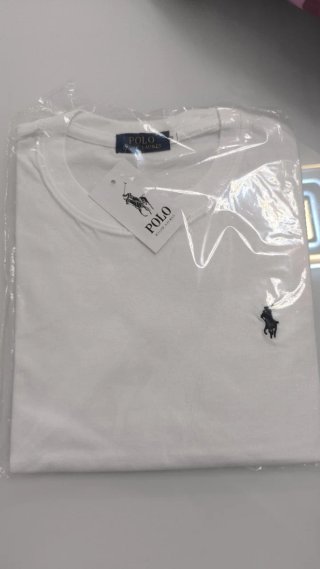 Camiseta Polo Ralph Lauren Blanca Bordada Hombre