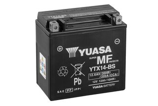 Batería de moto con electrolito YTX14-BS 748B